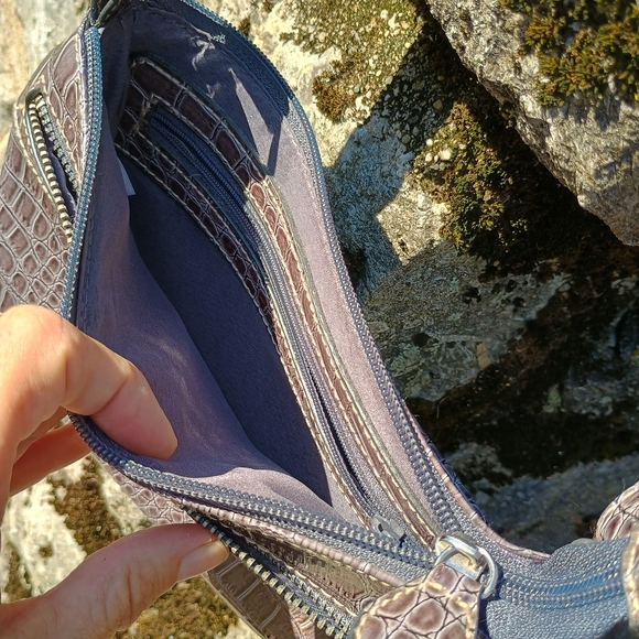 Treviso mock croc mini-crossbody bag w adjustable strap, Fall fashion, Fall boho - Picture 9 of 11